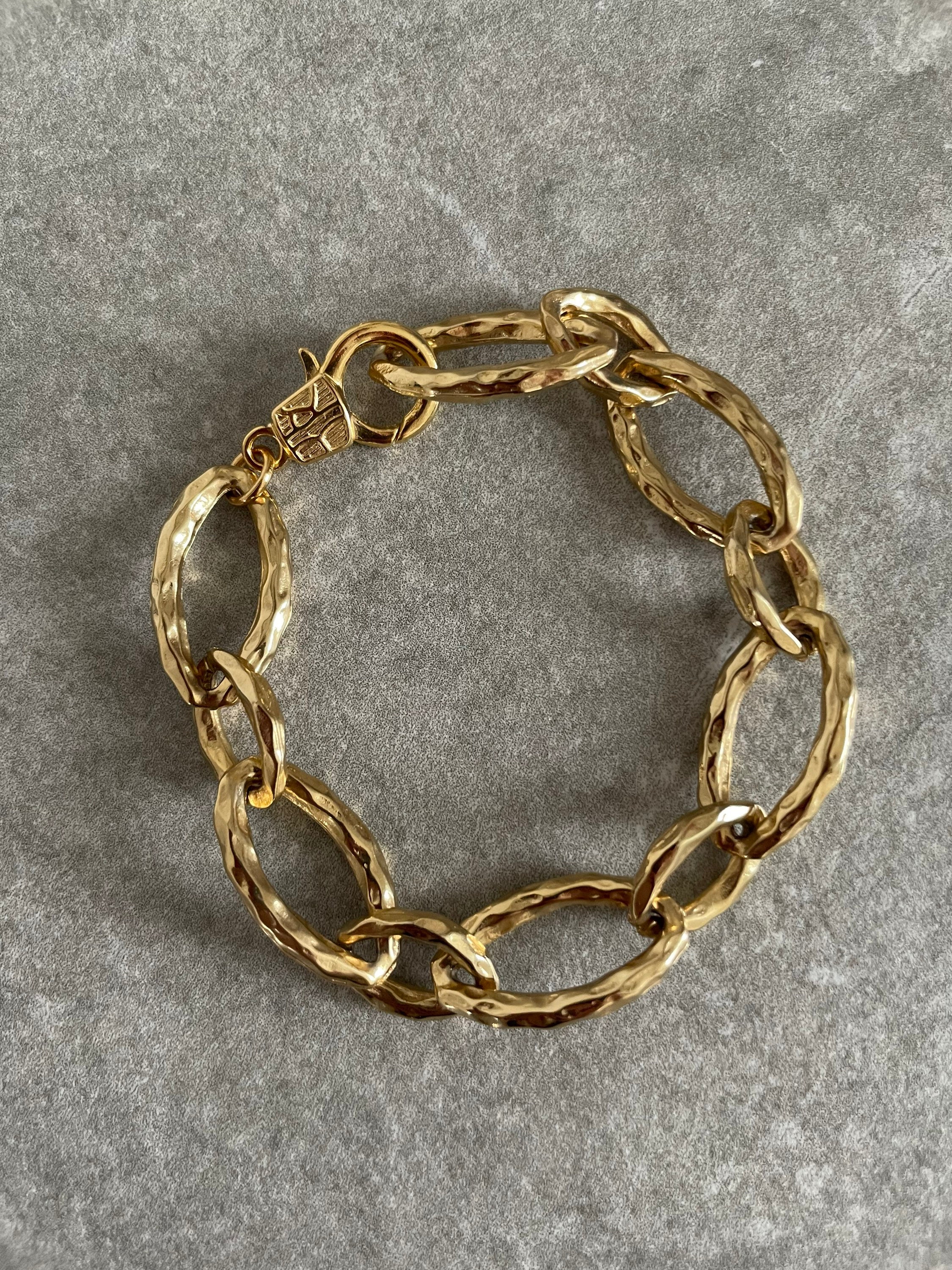 18k Gold chain bracelet, classic bracelet, statement bracelet gold, chunky bracelet gold, large link bracelet, trendy jewellery 2023, women