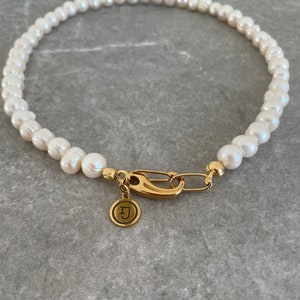 Handgemachter Barock Perlen Choker: 18k Gold Plated Verschluss