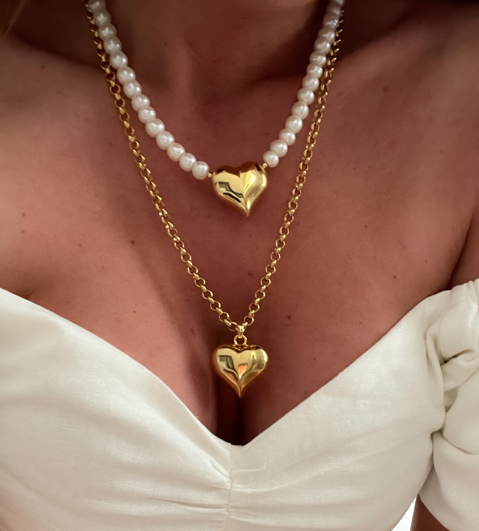 Puffy heart necklace - Etsy 日本