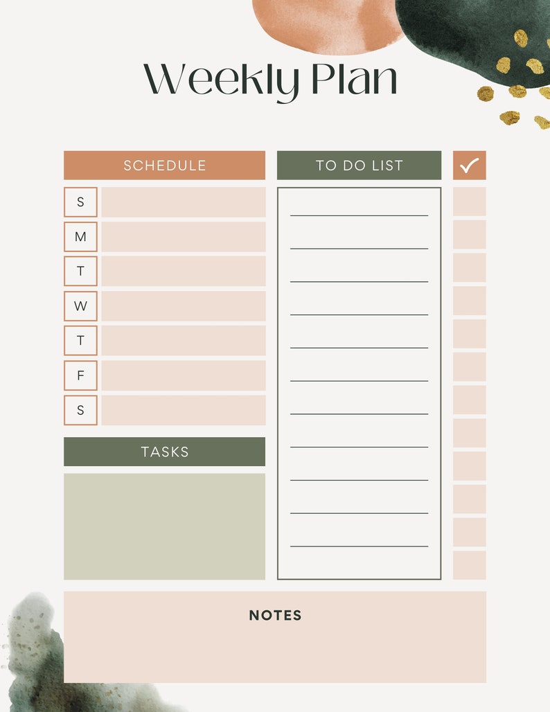 Monthly Planner - Etsy