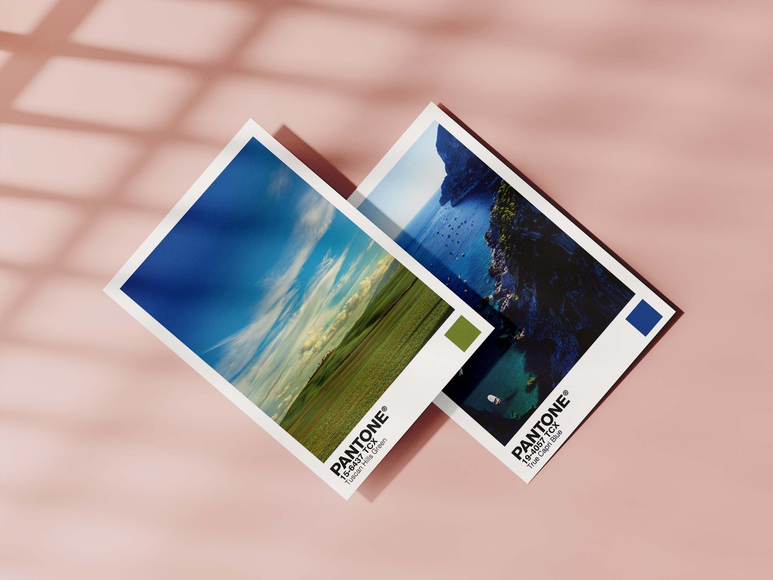 PANTONE Capri Blue Color Palette Affiche Printable Digital Etsy Australia