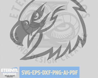 Eagle Mascot SVG: School Sports Logo (Digital Download)