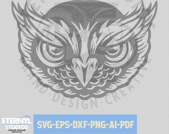 Wise Owl Head SVG: Teacher Clipart, School Cut Files (Digital Download)