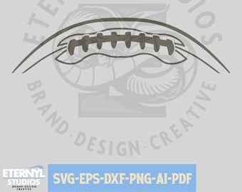 Football Laces SVG Clipart: Cut Files for Cricut, Silhouette (Digital Download)