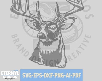 Big Buck SVG: Whitetail Deer Cut File (Digital Download)