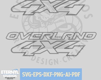 Overland 4x4 svg, Offroad Style, Overland svg, Vehicle decal 4x4, Vector, Digital Download, 4x4 Decal, Cut Files, Overland 4x4 Offroad