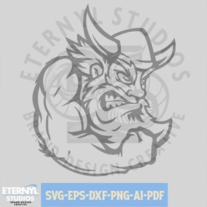 Vikings Mascot SVG PNG, Fighting Vikings Mascot, School Mascot, Football Mascot, Sports Mascot, Vikings, Digital Download SVG,Vector, Cricut