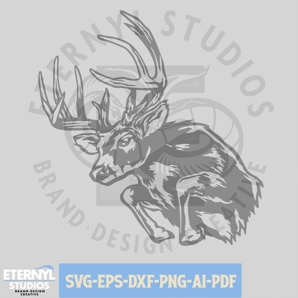 Buck SVG PNG, Big Buck, Whitetail svg, Buck Mascot, Deer Cut File, Digital Download SVG, Whitetail svg, Big Rack , Deer clipart, Hunting svg