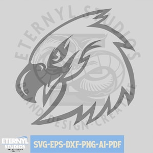 Eagle Mascot SVG PNG, School Mascot, Football Mascot, Sports Mascot, Sports Cartoon Mascot, Digital Download SVG, Vector, Cricut
