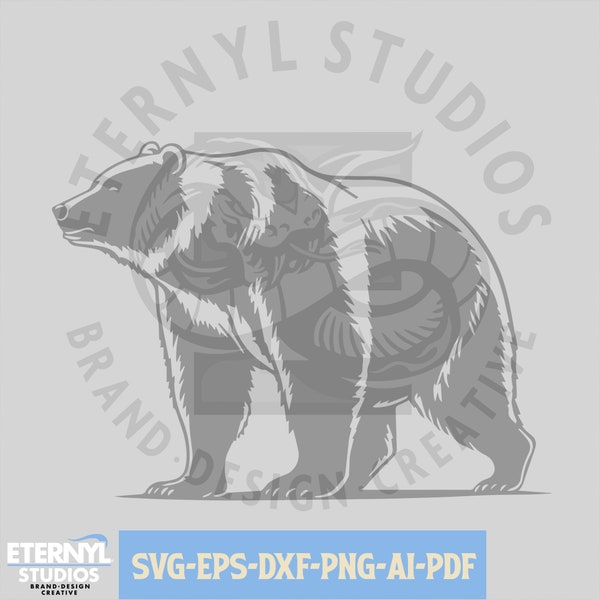 Bear SVG PNG, Grizzly Bear, Black Bear svg, Kodiak Bear, Bear Logo, Bear svg, Bear Cut File, Instant Download, Bear clipart, Ursus, laser