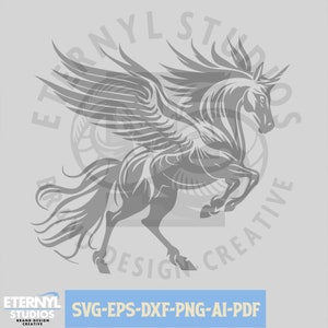 Pegasus SVG PNG, Unicorn SVG, magisch, fantasie, Unicorn, Alicorn, fantastisch, mythisch, Cricut, silhouet, laser, SVG Instant Download