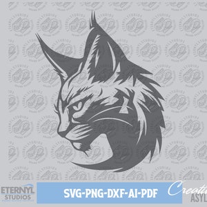 Wildcats SVG PNG, Wildcat Mascot, Bobcats, Bobcat Logo, Wildcat clipart, School Mascot, Sports Mascot, Cut-files, Instant Download, Vector