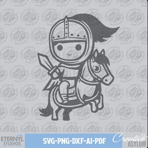 Ritter SVG PNG, Kid Knight, Kid Art, Knights Clipart, digitaler Download, Kinder geschnitten Datei, Burg Kinder, niedliche Ritter, niedliche Kavallerie, mittelalterliche Kinder