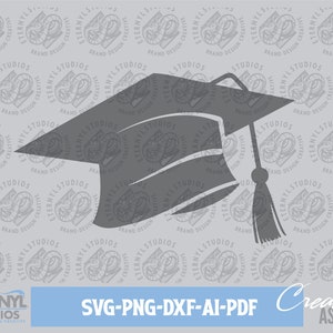 Graduation Cap SVG PNG, Graduation, High School, College, Grads, Seniors, Graduate, Grad Cap, Digital Download, Cut File, Silhouette, Cricut