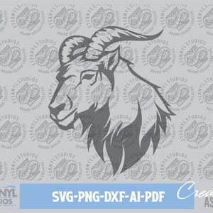 Goat SVG PNG, Mountain Goat, Instant Digital Download, Rocky Mountain Goat, Mountain, Hunting, Outdoors, Cut File, Silhouette, Cricut, Cameo