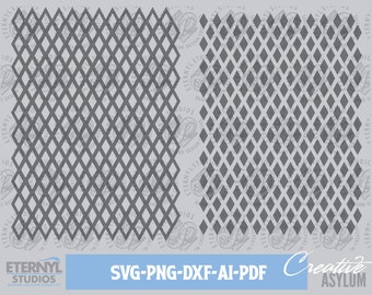 Diamond Argyle Pattern SVG: Checkered Print Cut File (Digital Download)