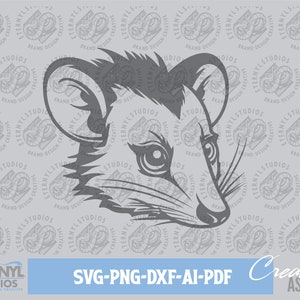 Opossum SVG PNG, Possum, opossum mascot, marsupial, Cute opossum, Possum logo, Virginia opossum, Digital Download, Cut File, Cricut, Cameo