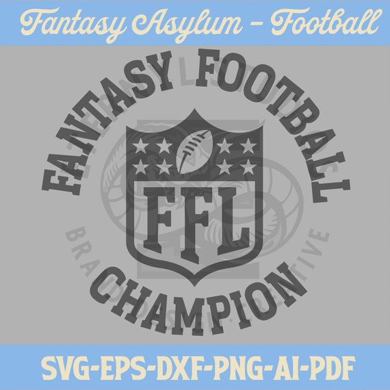 Fantasy Football Champion D Football SVG Vector Digital Etsy