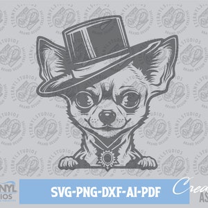 Chihuahua Cinco de Mayo SVG PNG: Sombrero Dog, Cut File (Digital Download)