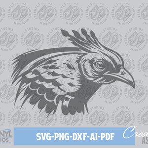 Pheasant Head SVG: Game Bird Vector Cut File (Digital Download)
