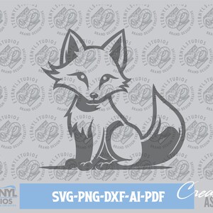Cute Fox SVG PNG, Baby Fox, Red Fox svg, Baby Fox, Silver Fox, Jackal, Digital Download, Foxes, Fox clipart, Foxy, Laser File, Cut File