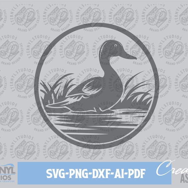 Duck SVG PNG, Instant Download, Mallard, Wildlife, Hunting, Game Bird, Duck Cut File, Duck clipart, Waterfowl, Silhouette, Cameo, Cricut