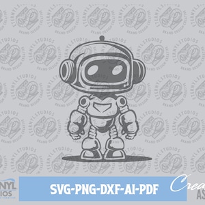 Robot SVG PNG, Robotics, Robotics Team, Robot Art, Cute Robot, School, Mascot, Instant Digital Download, Cut File, Robot Clipart, Vector art