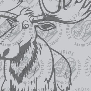 Moose SVG PNG, Bull Moose, Big Rack Svg, Moose Head Svg, Hunting Svg ...