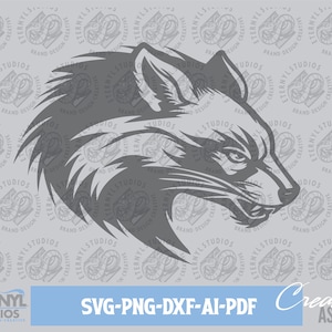 Wolverine Mascot SVG PNG: Sports Cut File (Digital Download)