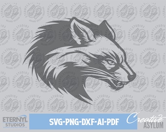 Wolverine Mascot SVG PNG: Sports Cut File (Digital Download)