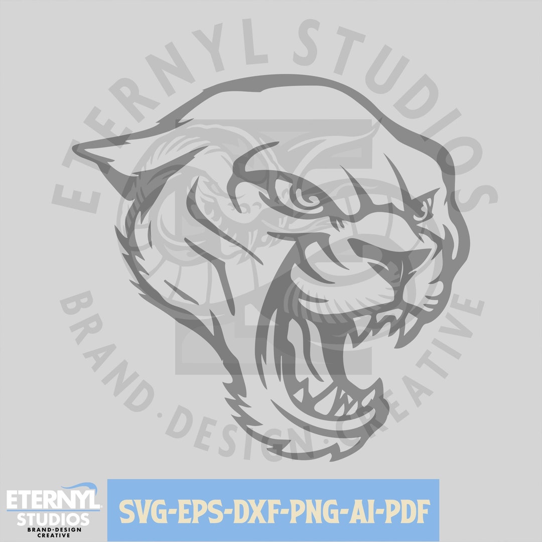 Cougar Mascot SVG PNG, Cougars, School Mascot, Football Mascot, Sports ...