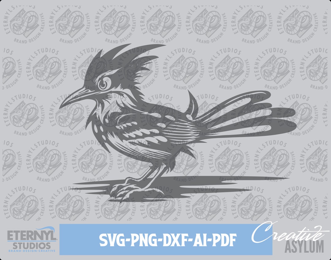 Roadrunner SVG PNG Chaparral Roadrunner Mascot Digital Etsy