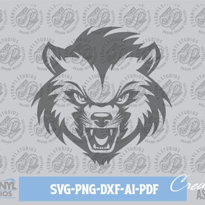 Wolverine SVG PNG, Sports Wolverine, Wolverine Logo, Wolverine Mascot, Glutton, Carcajou, Skunk Bear, Vector Art, Digital Download, Cut File