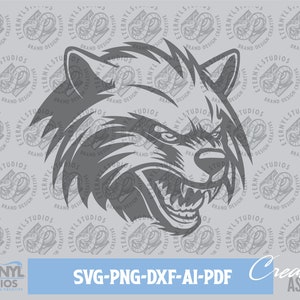 Wolverine Mascot SVG PNG: Sports Cut File (Digital Download)