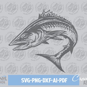 Wahoo SVG PNG, Wahoo fish, Jumping Wahoo, Hoo, Ono, Digital Download, Gulf Fishing, Fishing, Fish Art, Cut File, Silhouette, Cricut, Cameo