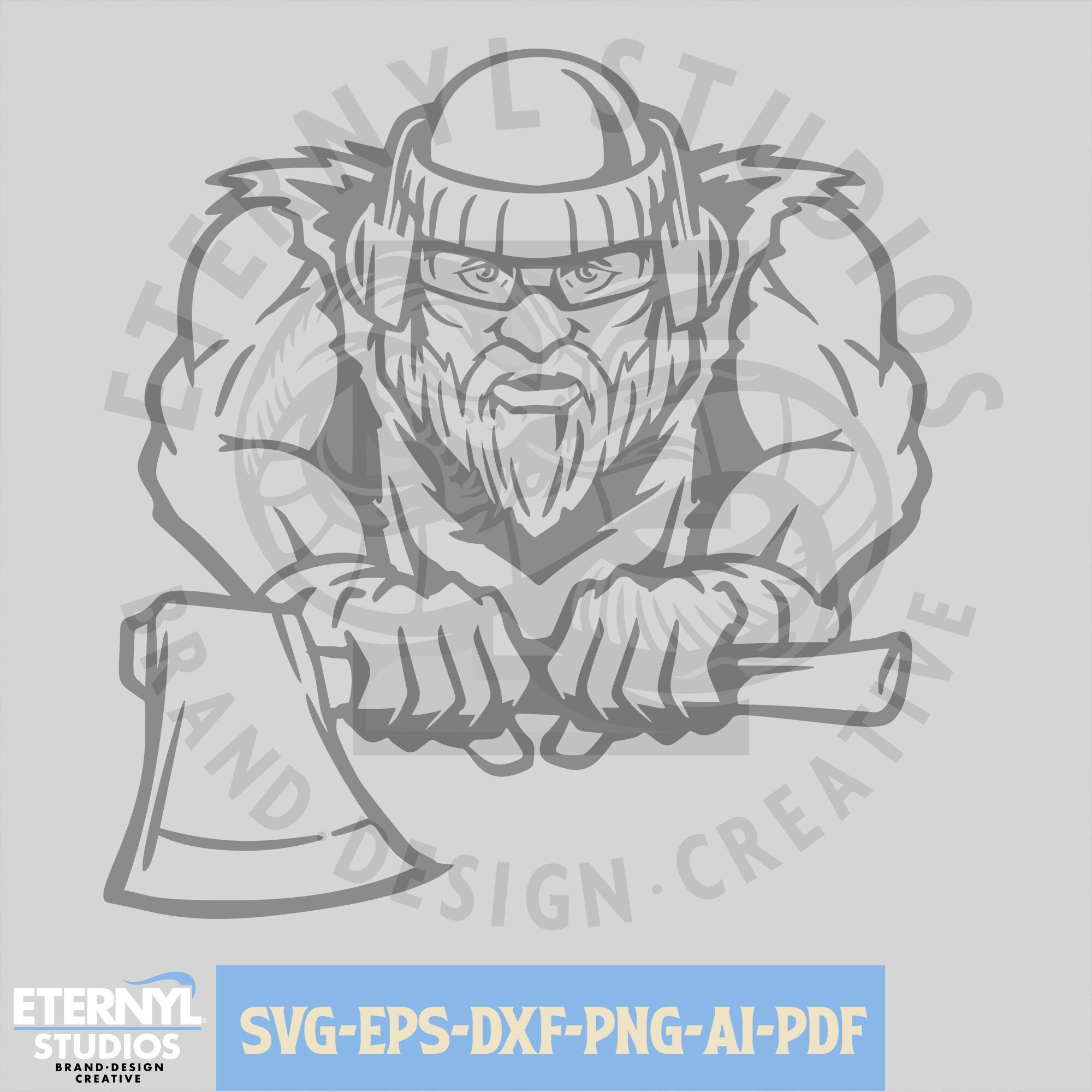 Lumberjack Mascot SVG PNG Lumberjacks School Mascot Etsy