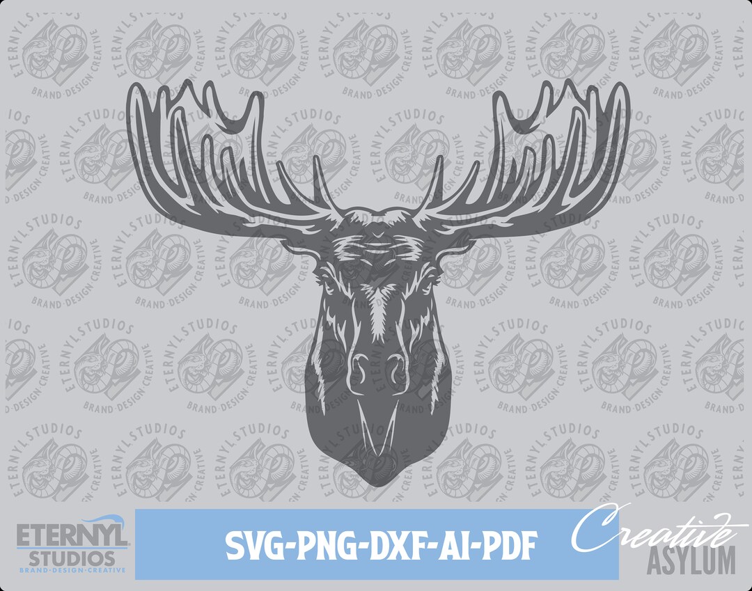 Moose Riders Svg Moose SVG PNG, Bull Moose, Big Rack Svg, Moose Head Svg, Hunting Art ...