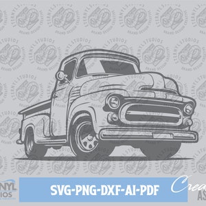 Old Truck SVG PNG, Farm Truck, Pickup Truck, Work truck, Vintage truck, Old Pickup, truck, Digital Download, Cut File, Silhouette, Cricut