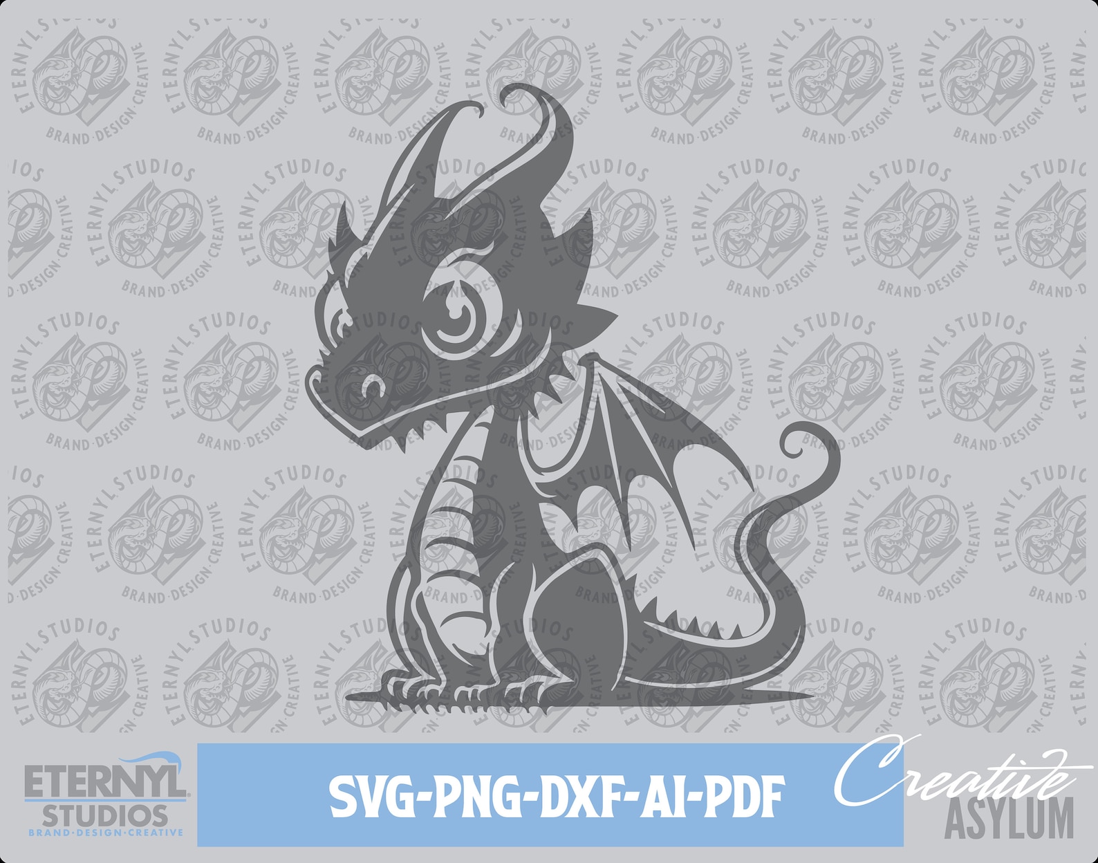 Dragon SVG PNG, Baby Dragon, Cute Dragon, Happy Dragon, Fantasy ...