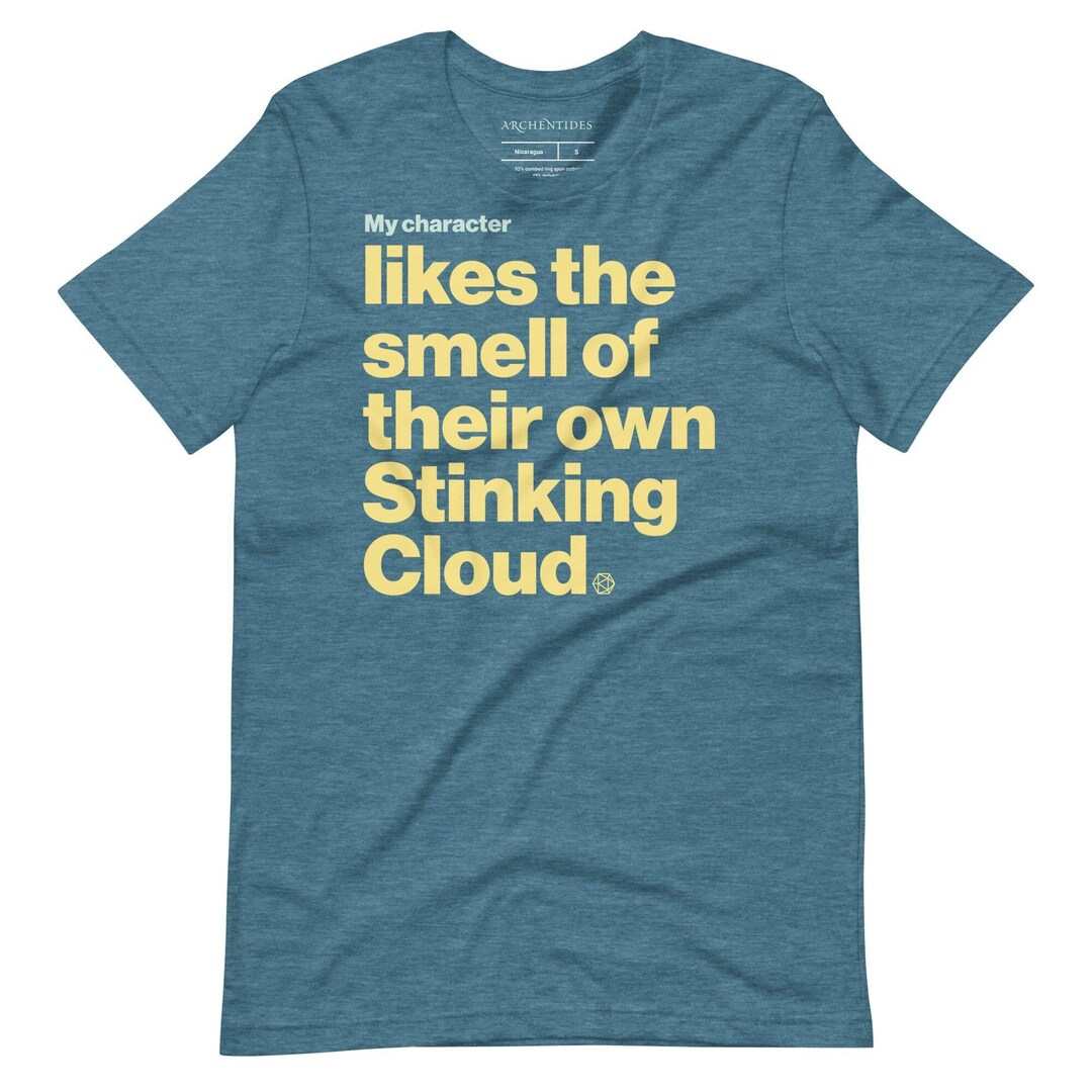 Stinking Cloud D&D Tshirt, Funny RPG Gift Etsy