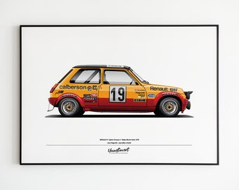 DECAL RENAULT 5 ALPINE J.RAGNOTTI S 1000 PISTES 1978 14th (08