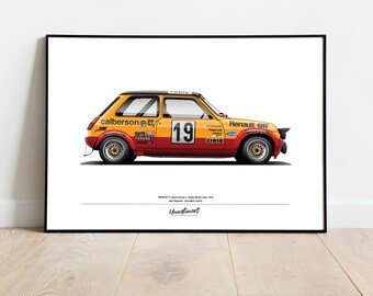 Rallye Monte Carlo 1983 Jean Ragnotti /J-Marc Andrié Renault 5 Turbo 1st place Gr.B9 - 7th place