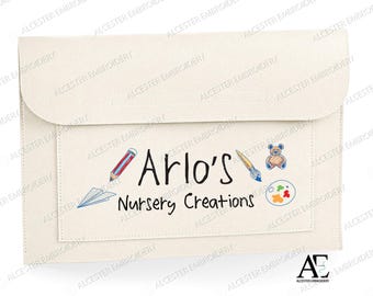 Personalised Nursery/Kindergarten Art & Creations Folder/Wallet | Children | Toddlers | Kids | Art | Memories | Drawings