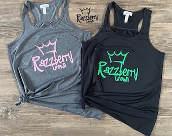 Women's Racerback Gym/Training Vest - Razzberry Crown