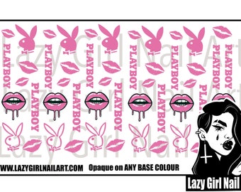 PLAYBOY, Makeup, Playboy Bunny Nail Art Vinyl Decals Stickers