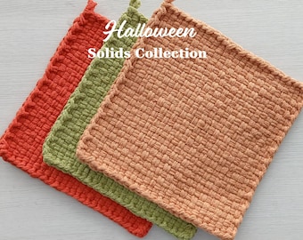 Halloween - Cotton Handwoven Pot Holders/Trivets – SET OF TWO - Stylish, Functional Kitchen - Hostess, Housewarming Gift - Gift Packaging