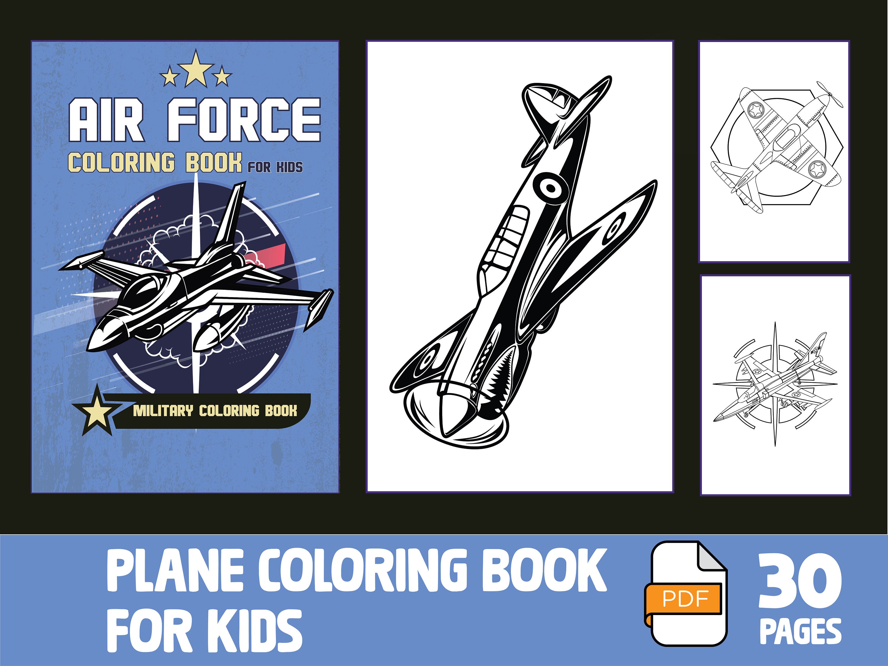 Air Force Planes Coloring Pages - Il Fullxfull.3533385194 Mfmt 