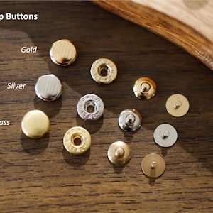 PRYM Snap Buttons, PRYM Snaps, PRYM Druckknöpfe (Gold/Silber/Messing)