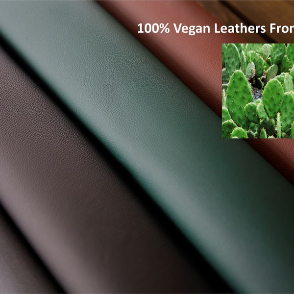 100% Vegan Plant-Based Leathers From Cactus, Biomass Certification, Vegan Certification, Organic Farmed Cactus, Made in South Korea