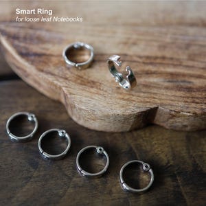 No US Tariff. Smart Rings for loose leaf Notebooks, Smart Rings for loose leaf Journals, High Quality, Made in South Korea